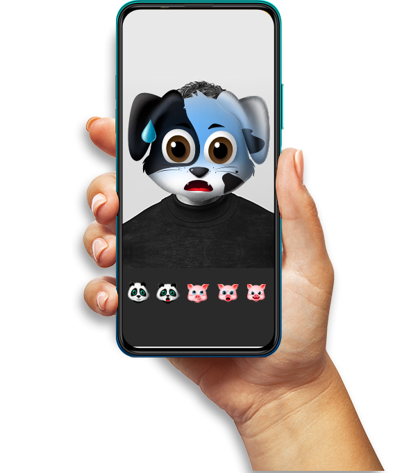 Create your bubbly avatar with AR based stickers