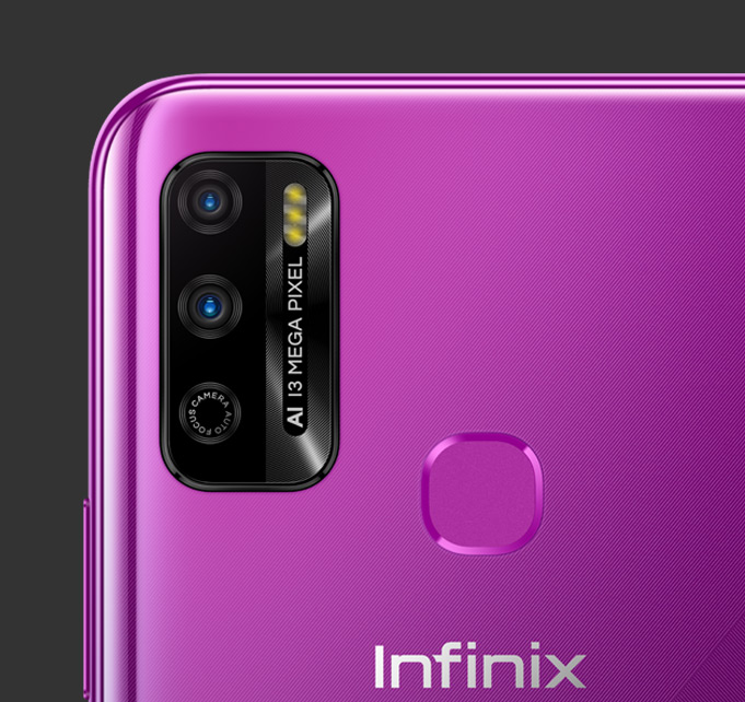 Infinix Smart 4 Back camera - Violet